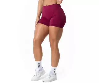 Relode Aura Seamless Scrunch Shorts, Cherry Red