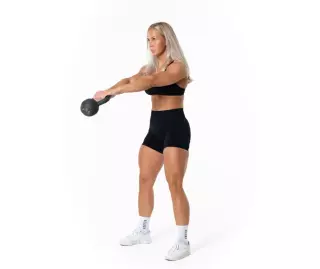 Relode Aura Seamless Scrunch Shorts, Black