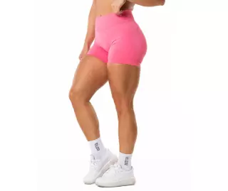 Relode Aura Seamless Scrunch Shorts, Blush Pink