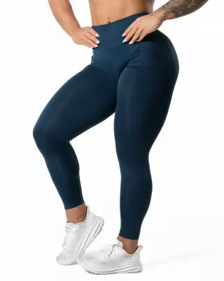 Relode Hybrid Seamless Contour Tights, Dark Navy