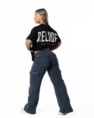 Relode Hybrid Oversized T-shirt, Black