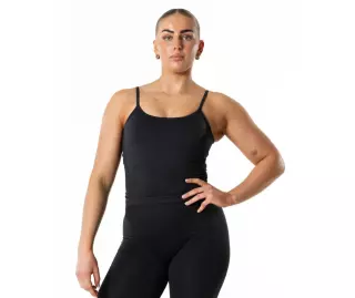 Relode Hybrid Seamless Tank Top, Jet Black