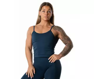 Relode Hybrid Seamless Tank Top, Dark Navy