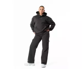 Relode Hybrid Oversized Hoodie, Brown