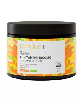 Puhdas+ C-vitamiini 1000 mg, 200 g