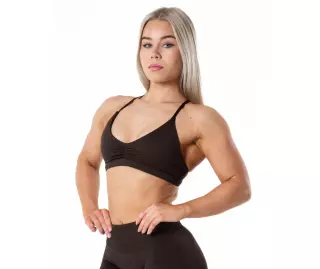 Relode Aura Seamless Sports Bra, Brown