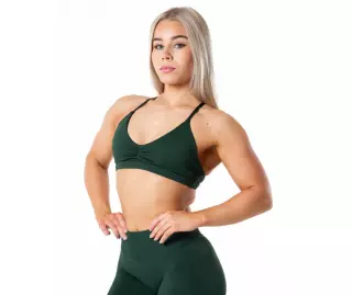 Relode Aura Seamless Sports Bra, Dark Green