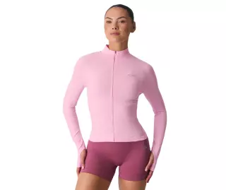 ICIW Smooth Seamless Zip Jacket, Lady Pink