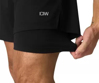 ICIW Stride 2-in-1 Shorts, Black