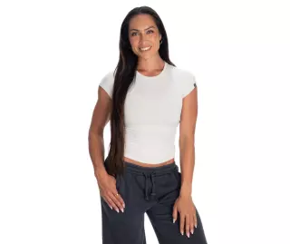 Better Bodies Tapered Tee, Off White