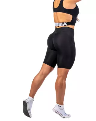NEBBIA 628 High Waisted Biker Shorts 10" Gym Therapy, Black