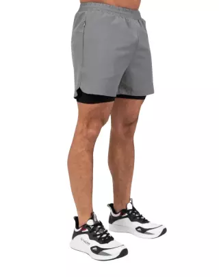 Gorilla Wear Cortez 2-in-1 Shorts (Poistotuote), Anthracite