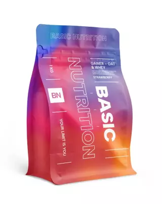 Basic Nutrition Gainer - Oat & Whey, 1 kg (Poistotuote)