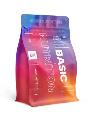 Basic Nutrition Gainer - Oat & Whey, 1 kg (Poistotuote)
