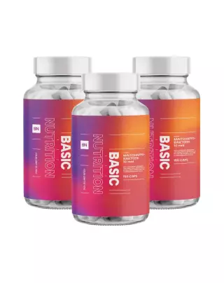 Big Buy: 3 kpl Basic Nutrition Maitohappobakteeri 10 mrd (450 kaps.)