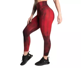 Better Bodies High Waist Leggings, Chili Red Grunge
