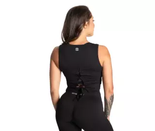 Better Bodies Laced Tank Top, Black