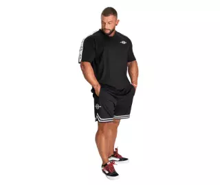 Better Bodies Basketball Shorts 6", Black/White