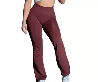 Better Bodies Scrunch Seamless Flare Leggings, Maroon