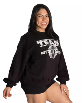 Better Bodies Team Oversized Sweater, Black