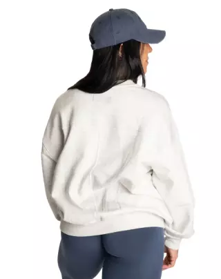 Better Bodies Team Oversized Sweater, Light Grey Melange