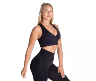 Better Bodies Wrap Seamless Bra, Black