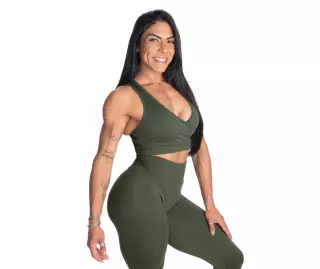 Better Bodies Wrap Seamless Bra, Deep Forest
