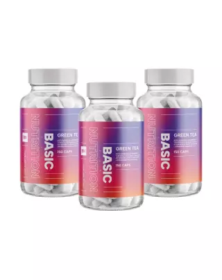 Big Buy: 3 kpl Basic Nutrition Green Tea (450 kaps.)