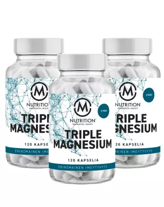 Big Buy: 3 kpl M-Nutrition Triple Magnesium (360 kaps.)