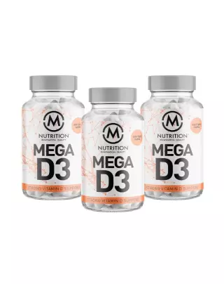 Big Buy: 3 kpl M-Nutrition Mega D3 (100 mcg) (360 kaps.)