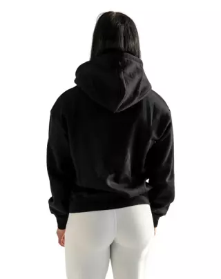 Bulkkinen Unisex Gold Zipper Hoodie, Deep Black (Poistotuote)