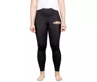 croWNkon Tights musta, oranssi logo