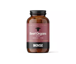 Dense Grass-Fed Beef Organs for Her, 180 kaps.