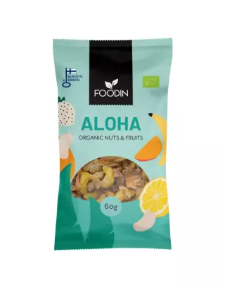 FOODIN Aloha Nuts & Fruits, 60 g (päiväys 6/26)