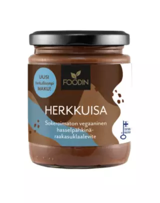 FOODIN Hasselpähkinä-Herkkuisa (sokeroimaton), 230 g