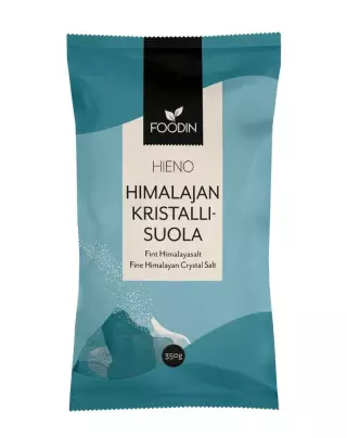 Foodin Hieno Himalajan Kristallisuola, 350 g