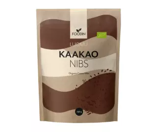 Foodin Kaakaonibs, Raaka, 750 g