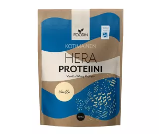 Foodin Kotimainen Laktoositon Heraproteiini, 500 g, Vanilja