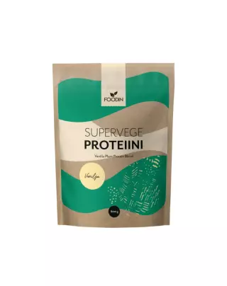 Foodin Supervegeproteiini, 600 g, vanilja