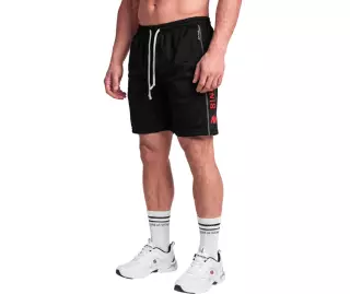 Gorilla Wear Functional Mesh Shorts, Black/Red
