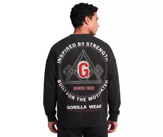 Gorilla Wear Leeds Oversized Sweater, Black