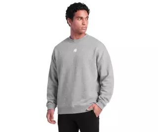 Gorilla Wear Leeds Oversized Sweater, Light Grey Melange