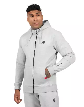 Gorilla Wear Leon Zipped Hoodie, Gray (Poistotuote)
