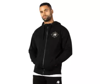 Gorilla Wear Scofield Zipped Hoodie, Black