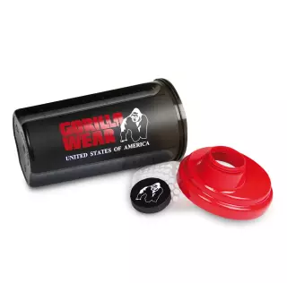 Gorilla Wear Shaker, 700 ml, Black/Red