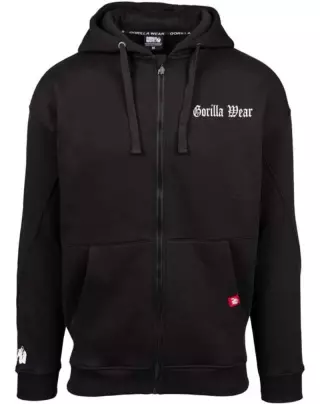 Gorilla Wear Utah Zipped Hoodie, Black