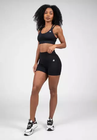Gorilla Wear Whitney Seamless Sports Bra, Black