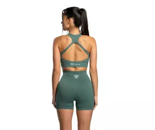 GymBeam Strix Seamless Shorts, Moss Green