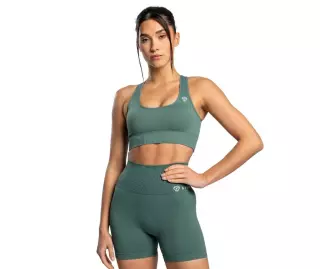 GymBeam Strix Seamless Shorts, Moss Green