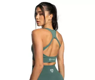 GymBeam Strix Seamless Sports Bra, Moss Green